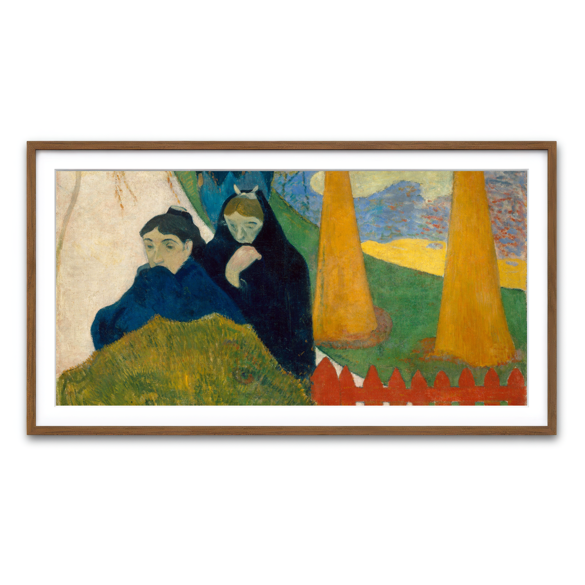 Framed Print 2x1 Walnut