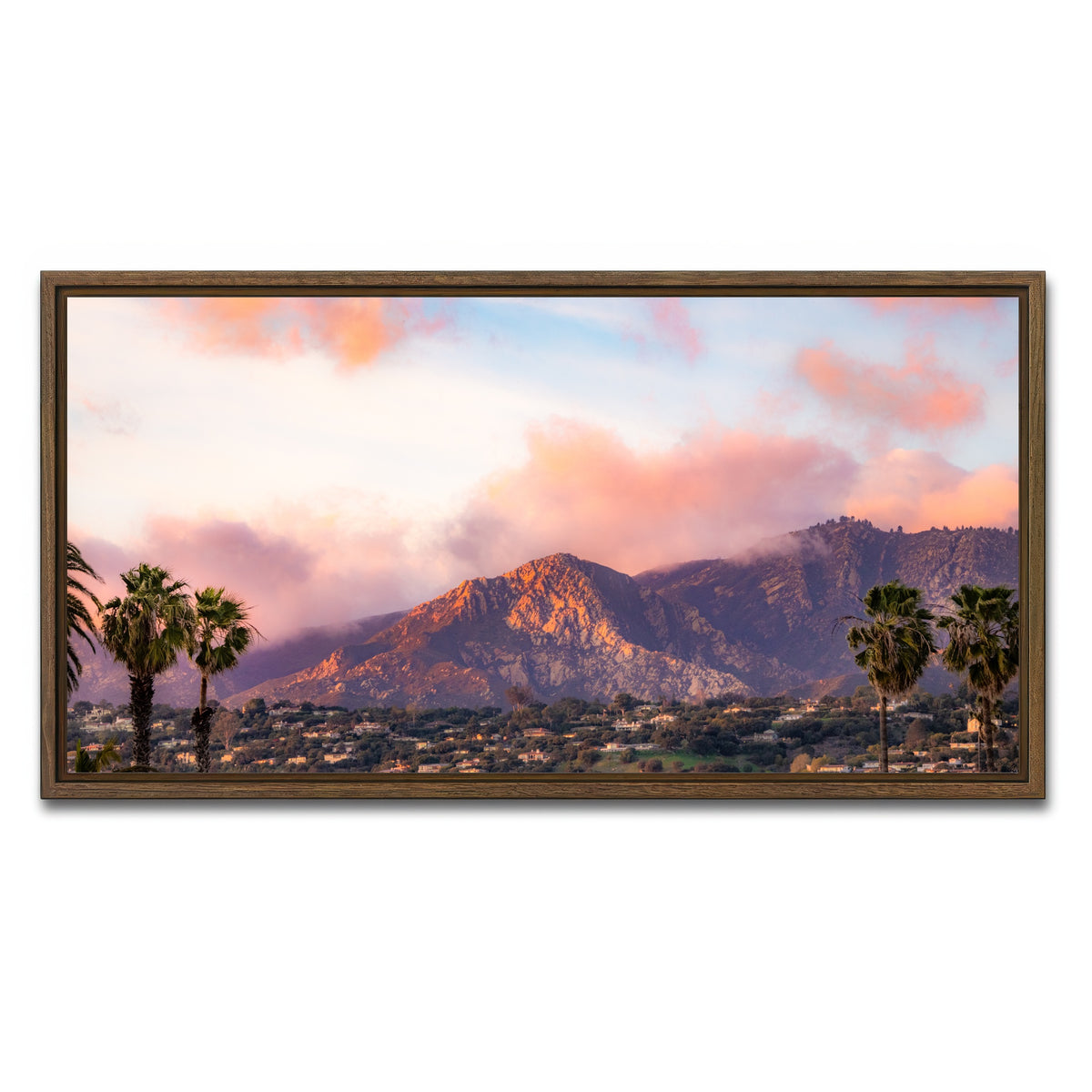 AUTO-MOCKUP WHITE | Arlington Peak | 1 Piece | Walnut Framed Canvas | group=2x1