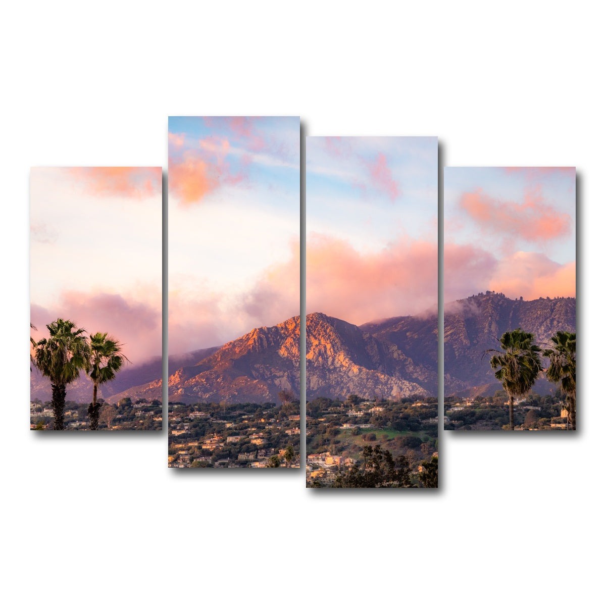 AUTO-MOCKUP WHITE | Arlington Peak | 4 Piece | Gallery Wrap Canvas | group=4_short