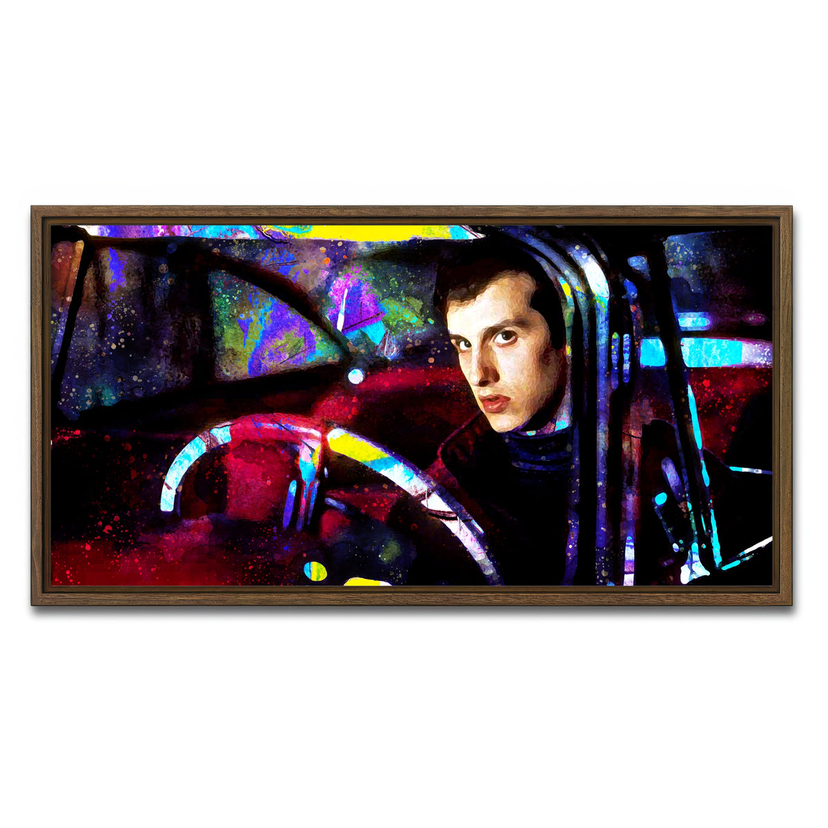 AUTO-MOCKUP WHITE | Arnie and Christine | 1 Piece | Walnut Framed Canvas | group=2x1