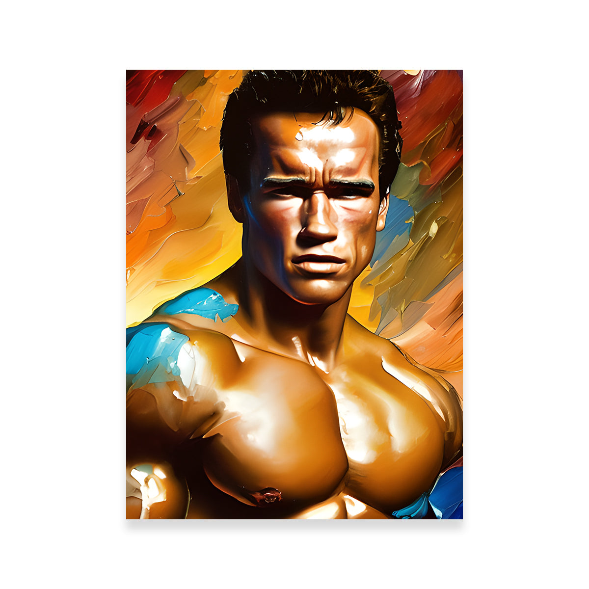 Arnold Schwarzenegger Pecs Wall Art