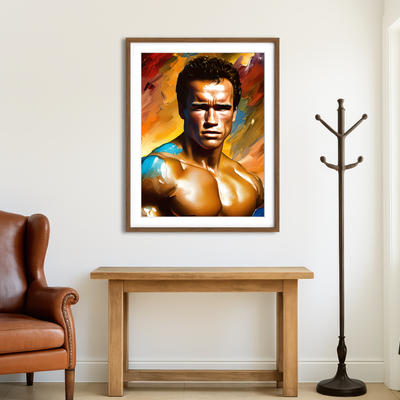 AUTO-MOCKUP ROOM | Arnold Schwarzenegger Pecs Wall Art