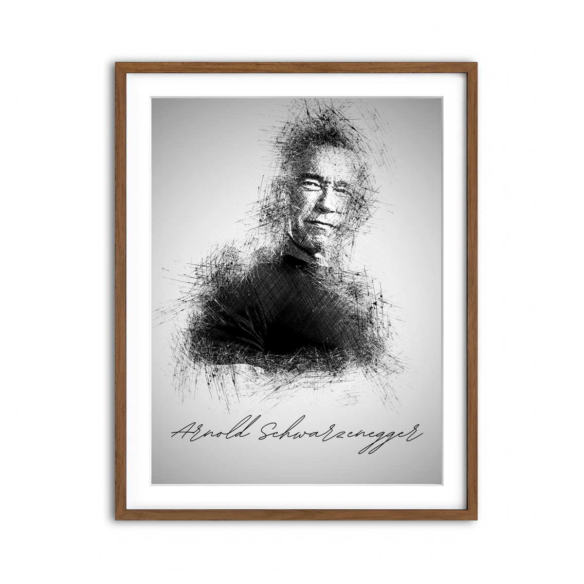 Framed Print 3x4 Walnut