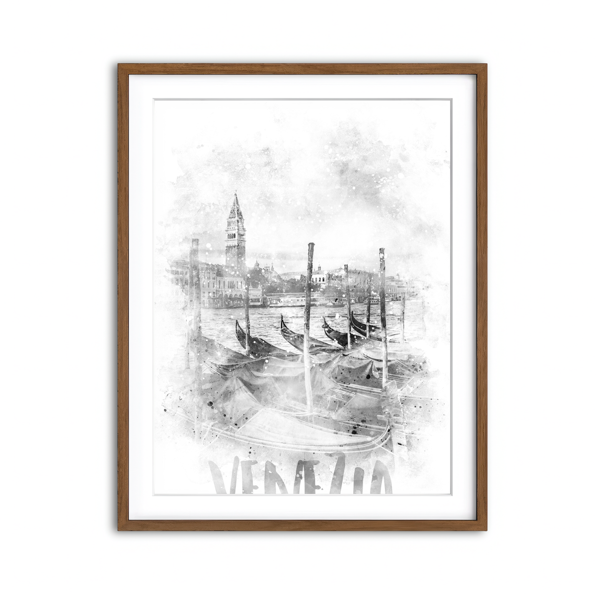 Framed Print 3x4 Walnut