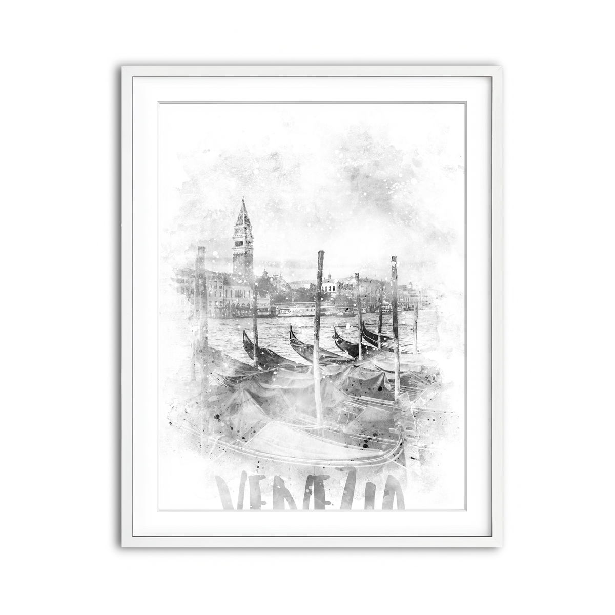 Framed Print 3x4 White
