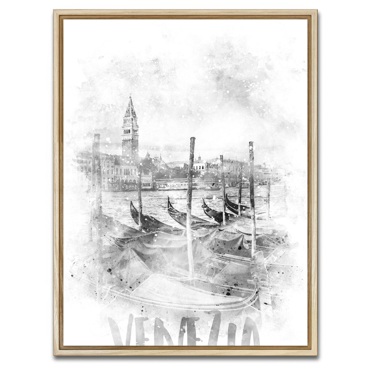 AUTO-MOCKUP WHITE | Art CANAL GRANDE | 1 Piece | Natural Framed Canvas | group=3x4