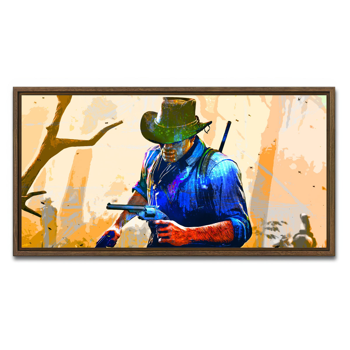 AUTO-MOCKUP WHITE | Arthur Morgan | 1 Piece | Walnut Framed Canvas | group=2x1