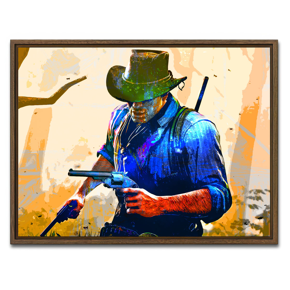 AUTO-MOCKUP WHITE | Arthur Morgan | 1 Piece | Walnut Framed Canvas | group=4x3
