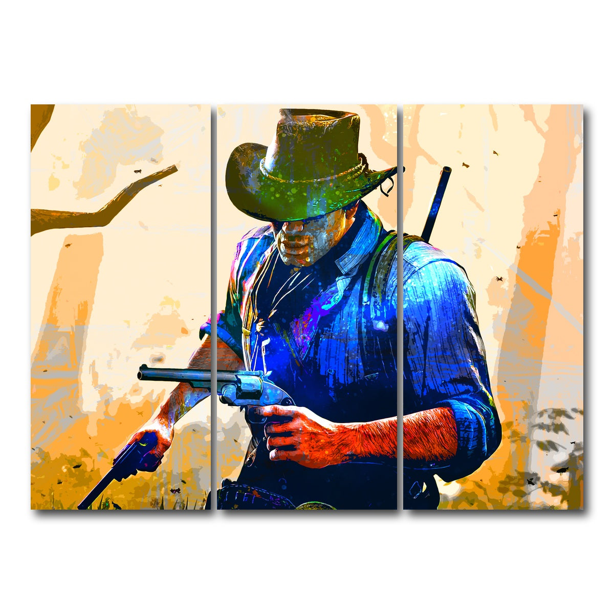 AUTO-MOCKUP WHITE | Arthur Morgan | 3 Piece | Gallery Wrap Canvas | group=8x18