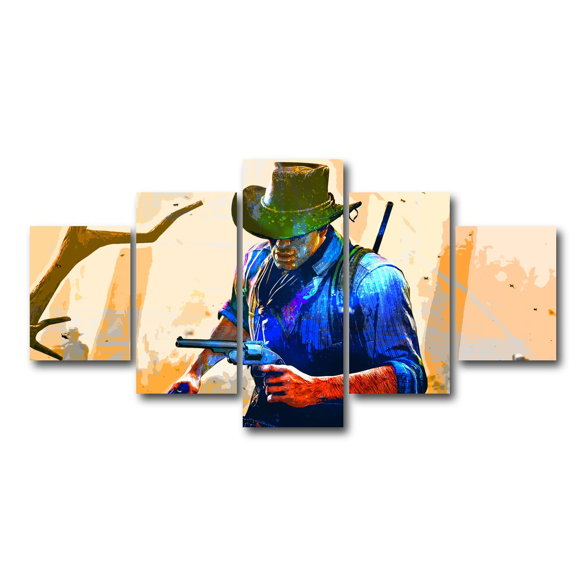 AUTO-MOCKUP WHITE | Arthur Morgan | 5 Piece | Gallery Wrap Canvas | group=5_short