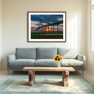 AUTO-MOCKUP ROOM | Arthur Ravenel Jr. Bridge Wall Art