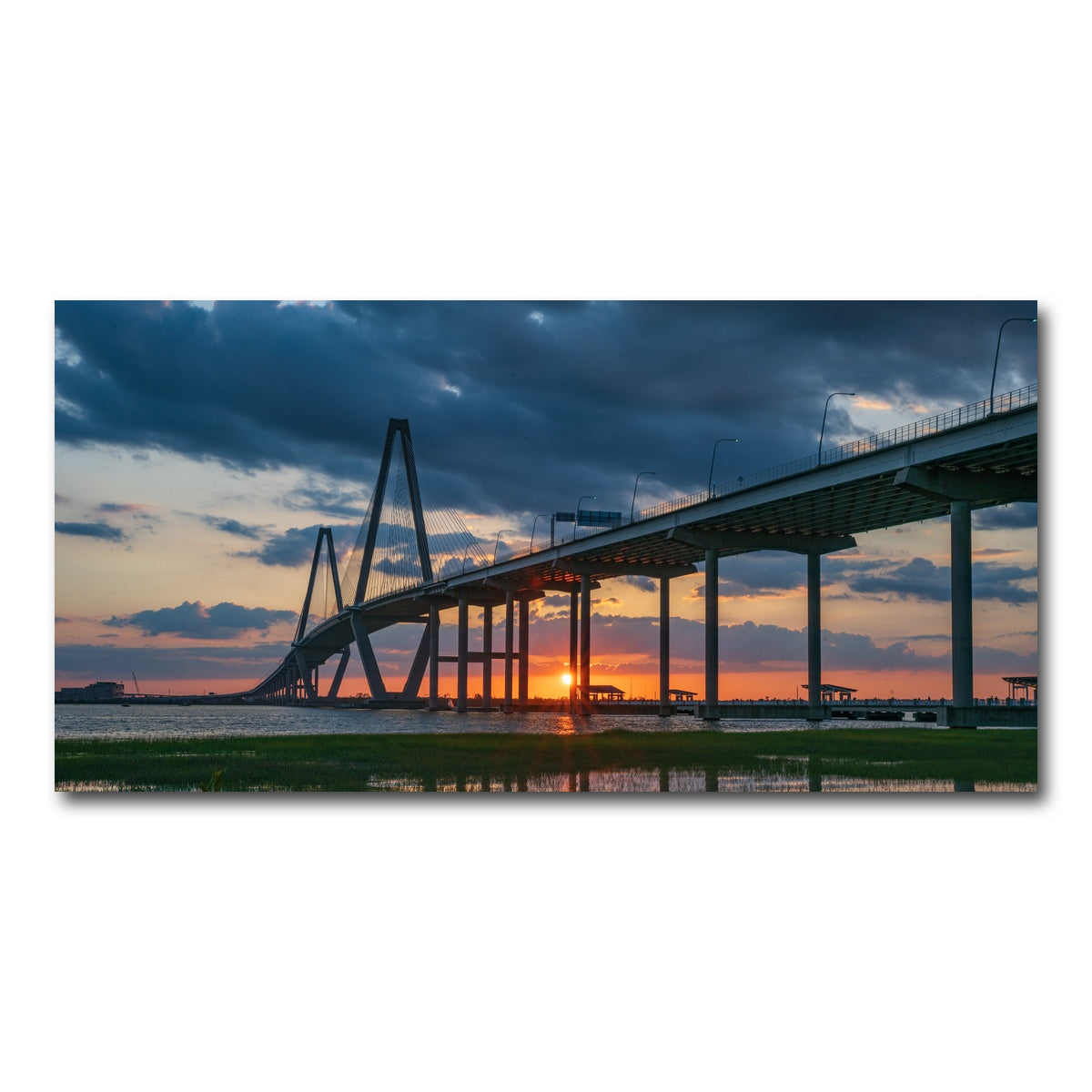 AUTO-MOCKUP WHITE | Arthur Ravenel Jr. Bridge | 1 Piece | Gallery Wrap Canvas | group=2x1