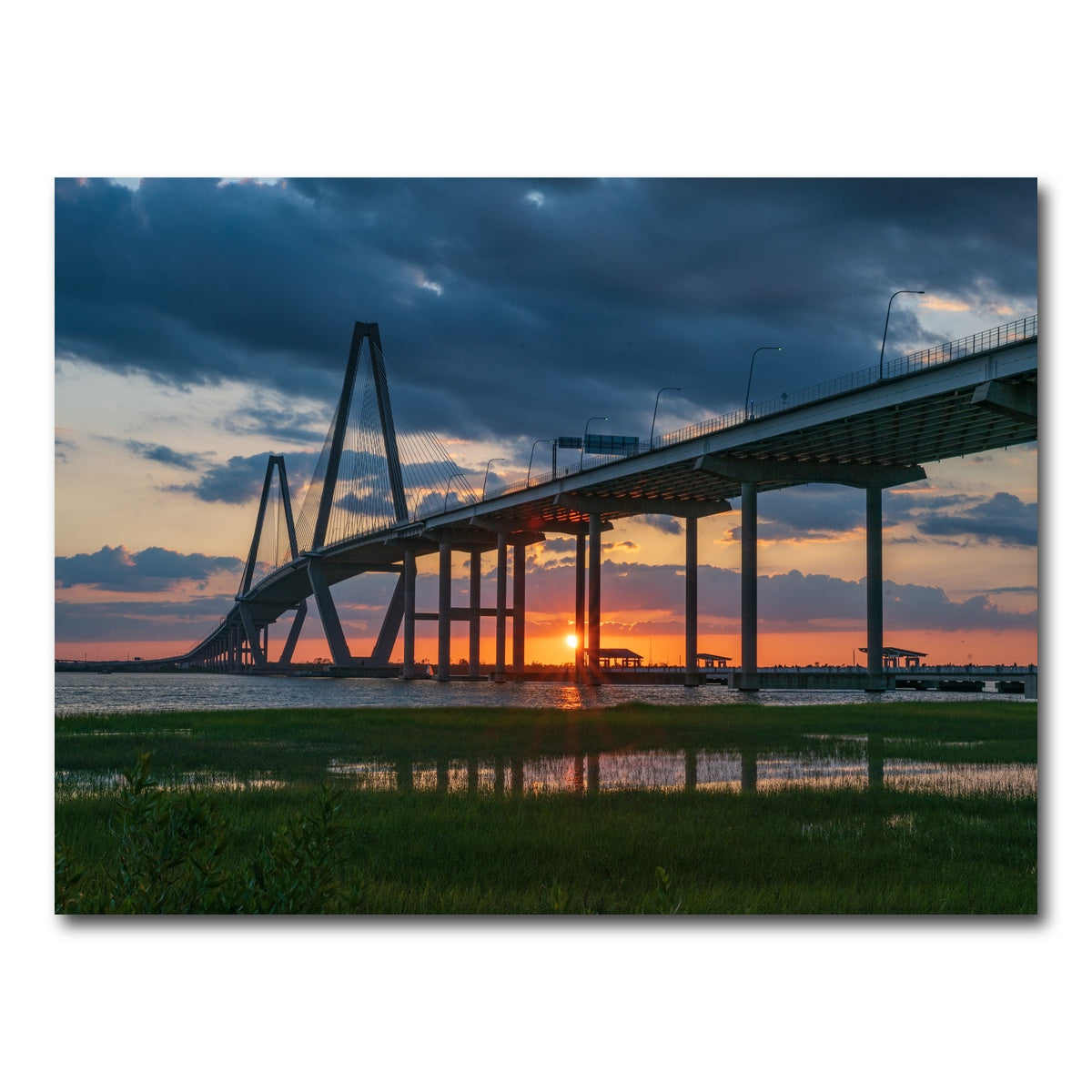 AUTO-MOCKUP WHITE | Arthur Ravenel Jr. Bridge | 1 Piece | Gallery Wrap Canvas | group=4x3