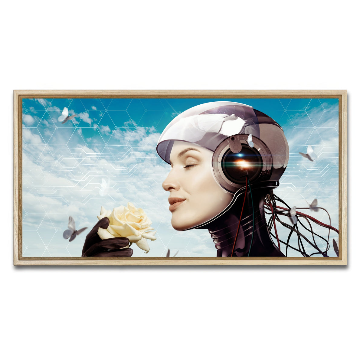 AUTO-MOCKUP WHITE | Artificial Dream | 1 Piece | Natural Framed Canvas | group=2x1