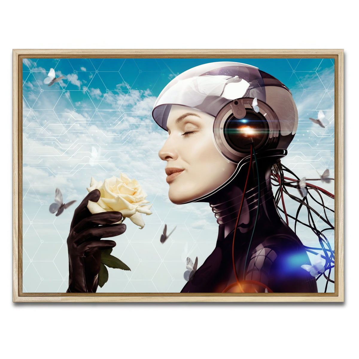 AUTO-MOCKUP WHITE | Artificial Dream | 1 Piece | Natural Framed Canvas | group=4x3