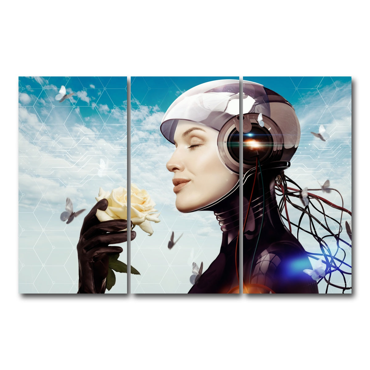 AUTO-MOCKUP WHITE | Artificial Dream | 3 Piece | Gallery Wrap Canvas | group=12x24