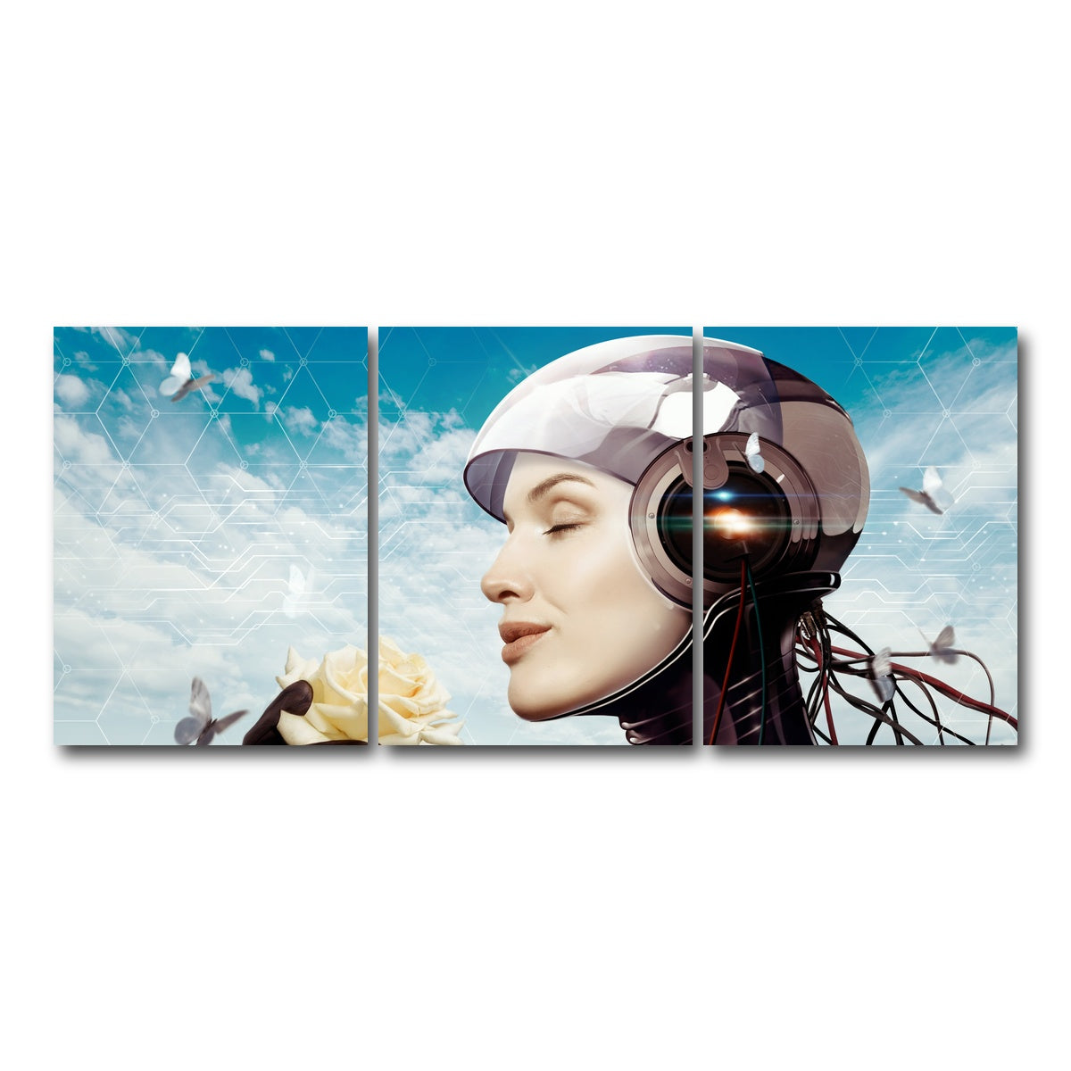 AUTO-MOCKUP WHITE | Artificial Dream | 3 Piece | Gallery Wrap Canvas | group=18x24