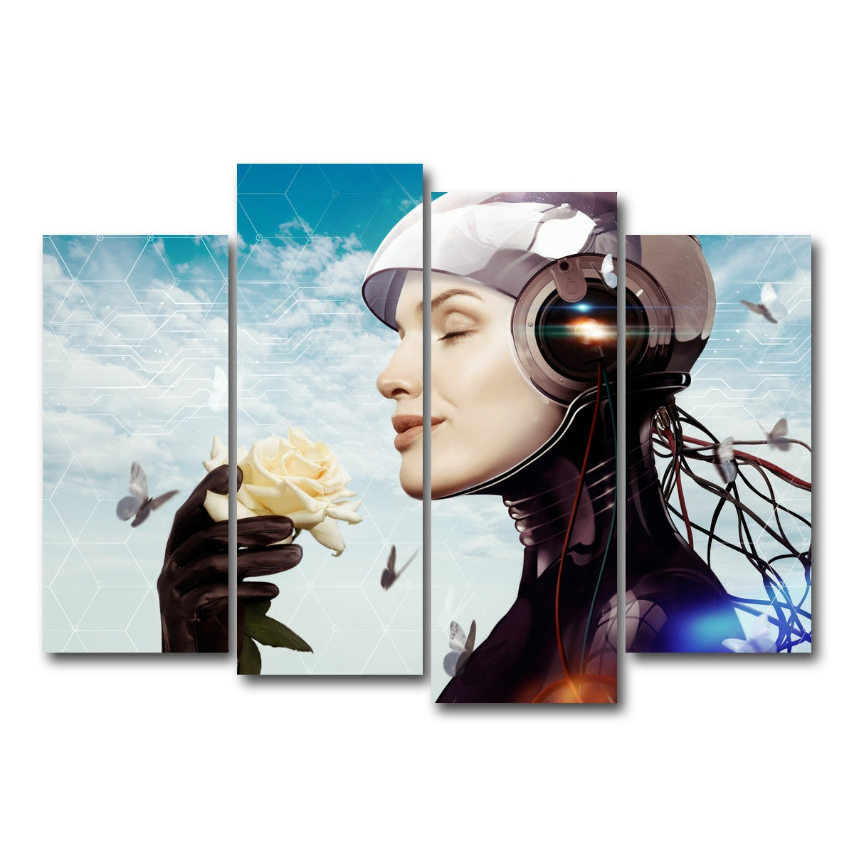 AUTO-MOCKUP WHITE | Artificial Dream | 4 Piece | Gallery Wrap Canvas | group=4_normal