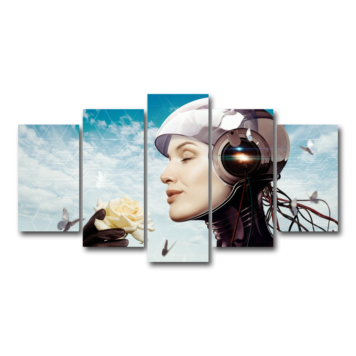 AUTO-MOCKUP WHITE | Artificial Dream | 5 Piece | Gallery Wrap Canvas | group=5_normal