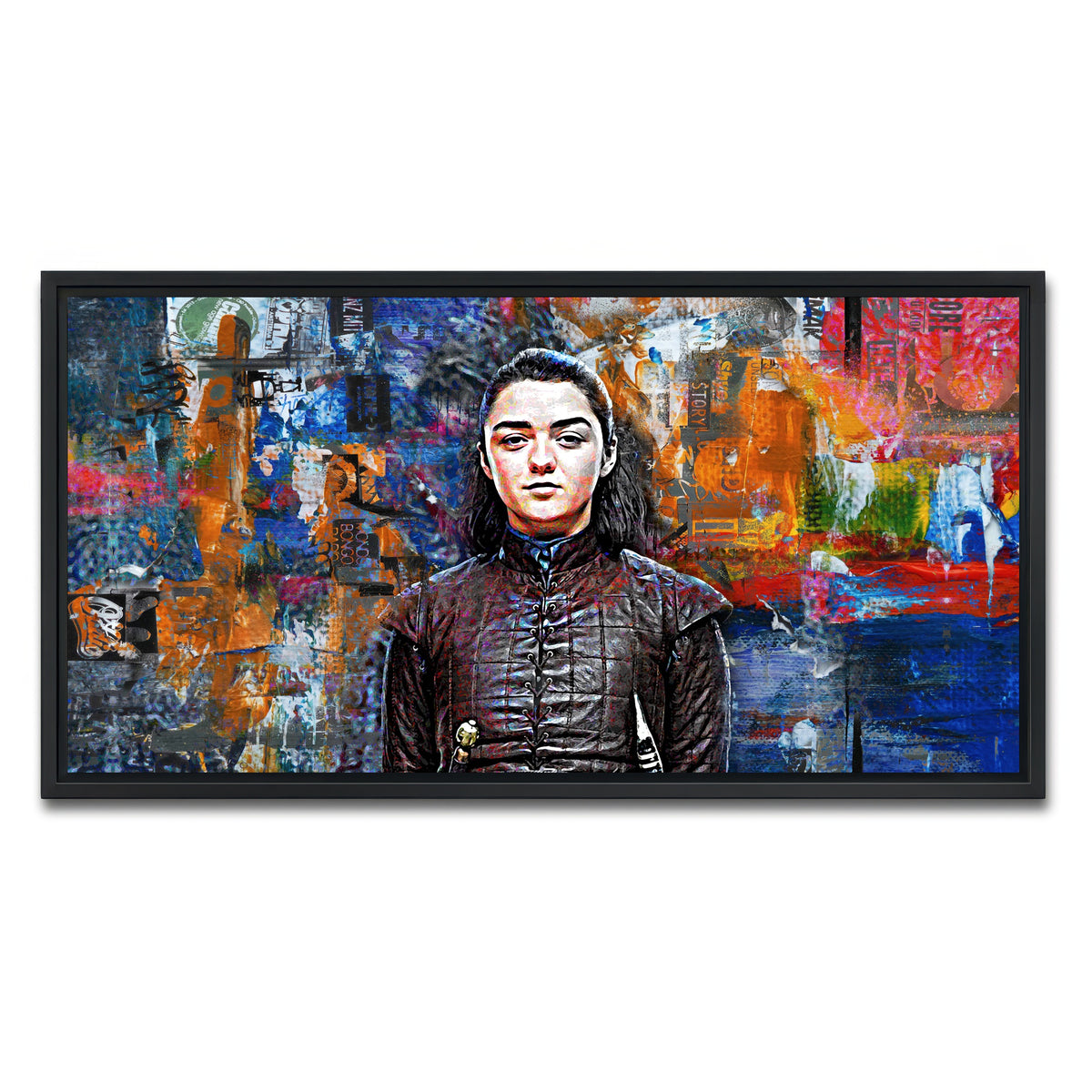 AUTO-MOCKUP WHITE | Arya Stark | 1 Piece | Black Framed Canvas | group=2x1