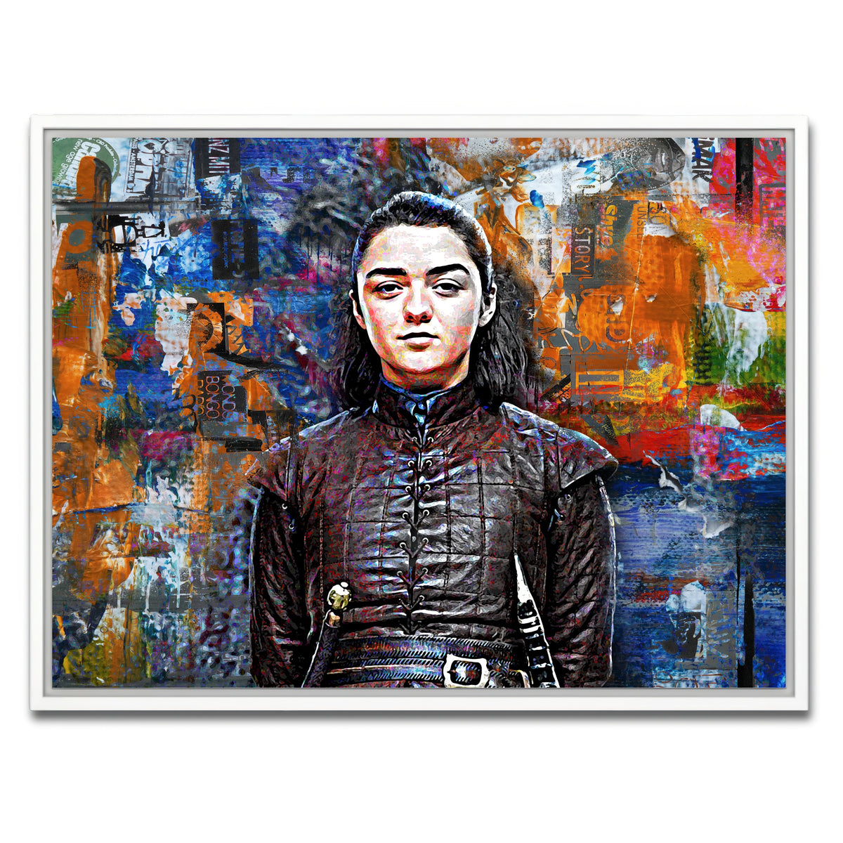 AUTO-MOCKUP WHITE | Arya Stark | 1 Piece | White Framed Canvas | group=4x3