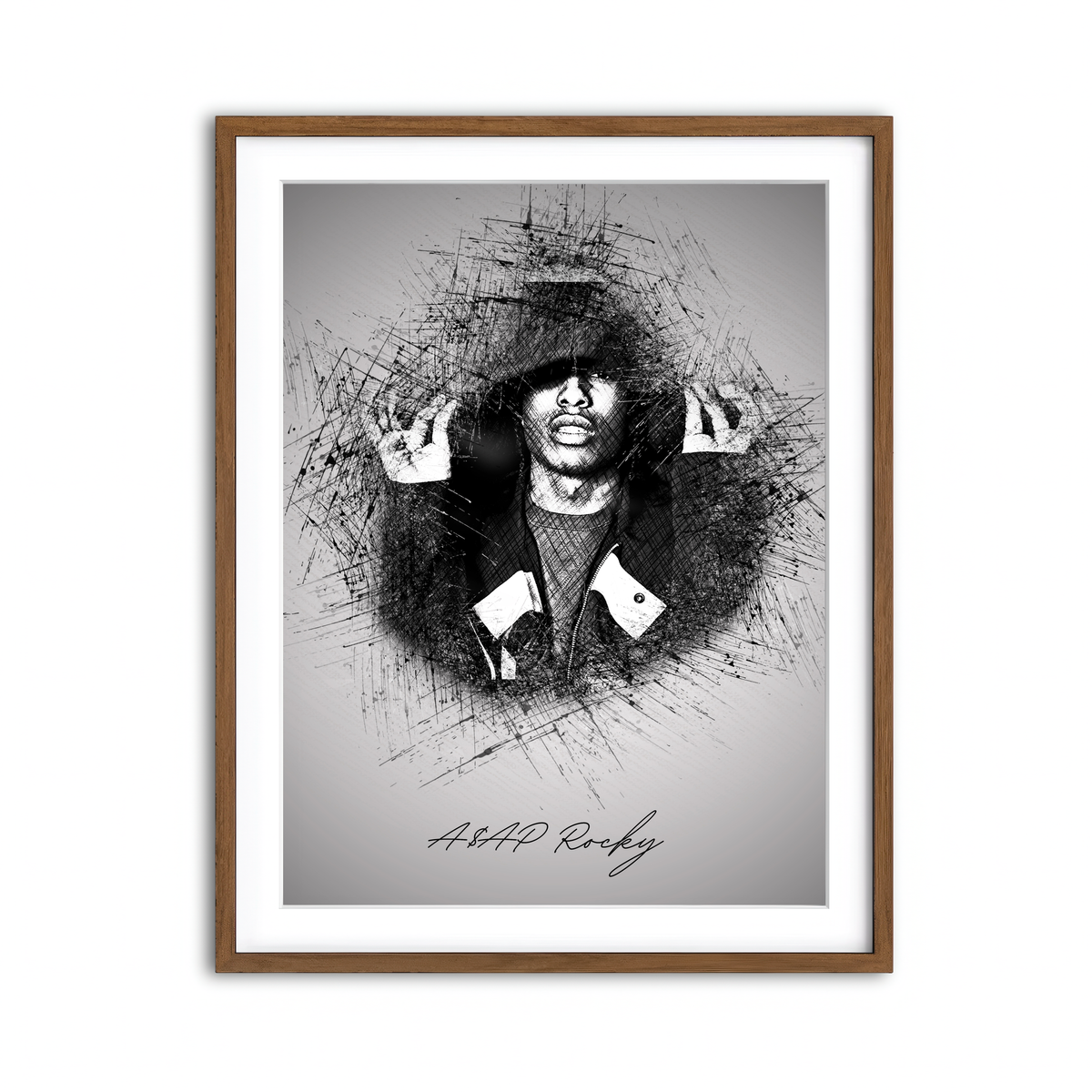 Framed Print 3x4 Walnut