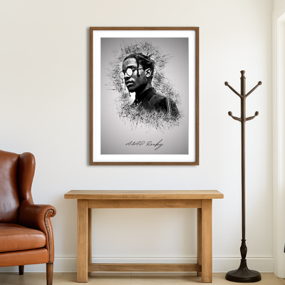AUTO-MOCKUP ROOM | Asap Rocky shades Wall Art