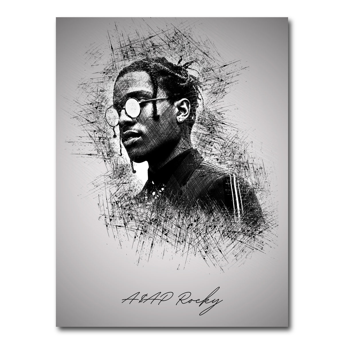 AUTO-MOCKUP WHITE | Asap Rocky Shades | 1 Piece | Gallery Wrap Canvas | group=3x4