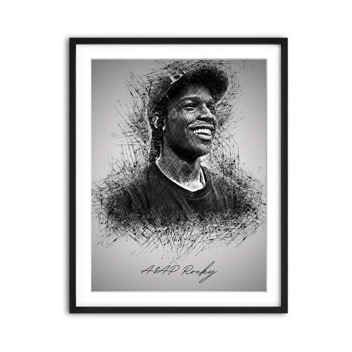 Framed Print 3x4 Black