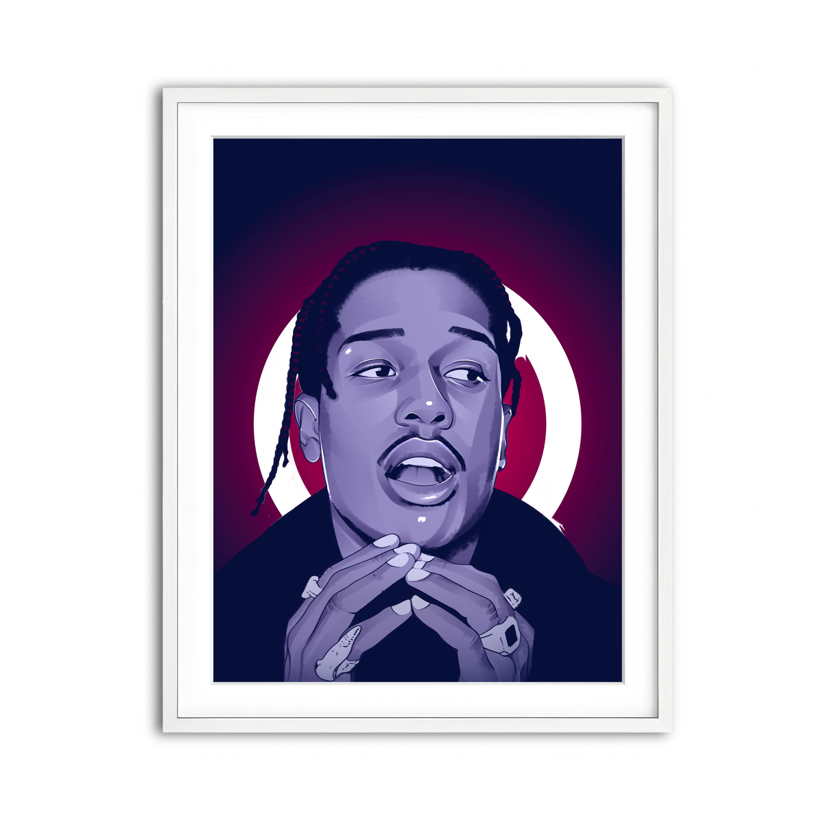 Framed Print 3x4 White