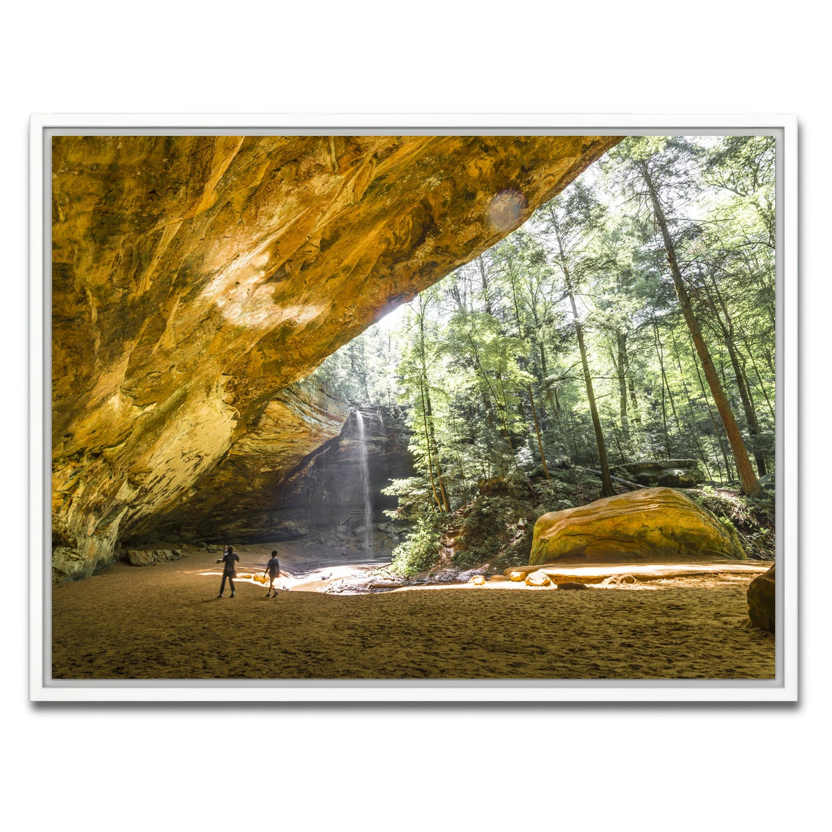 AUTO-MOCKUP WHITE | Ash Cave Hocking Hills | 1 Piece | White Framed Canvas | group=4x3