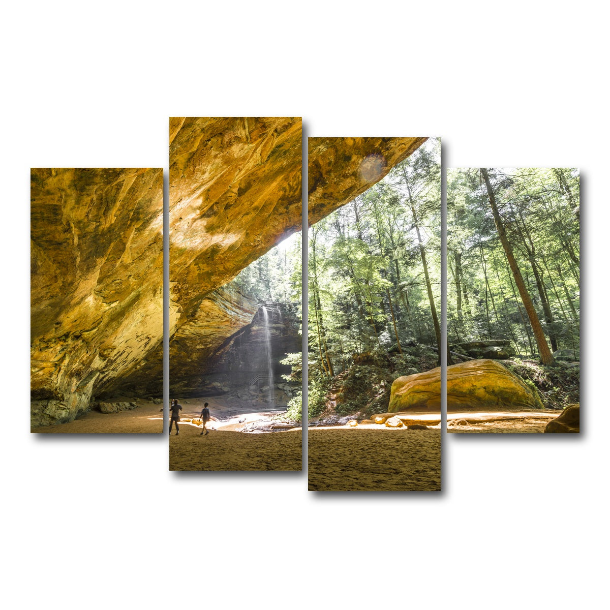 AUTO-MOCKUP WHITE | Ash Cave Hocking Hills | 4 Piece | Gallery Wrap Canvas | group=4_short