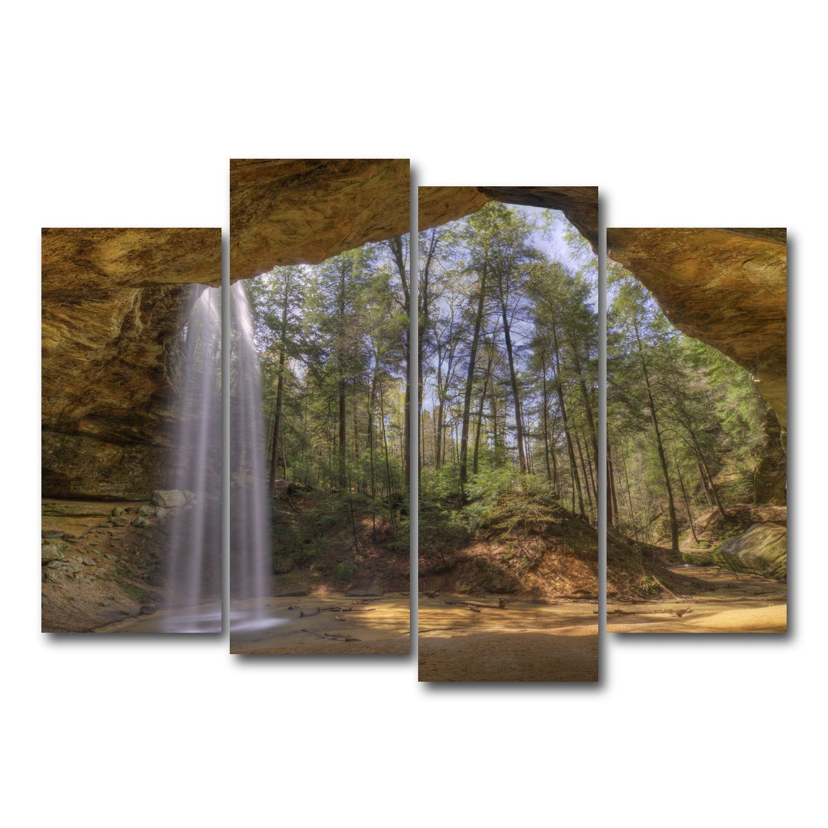 AUTO-MOCKUP WHITE | Ash Cave | 4 Piece | Gallery Wrap Canvas | group=4_normal