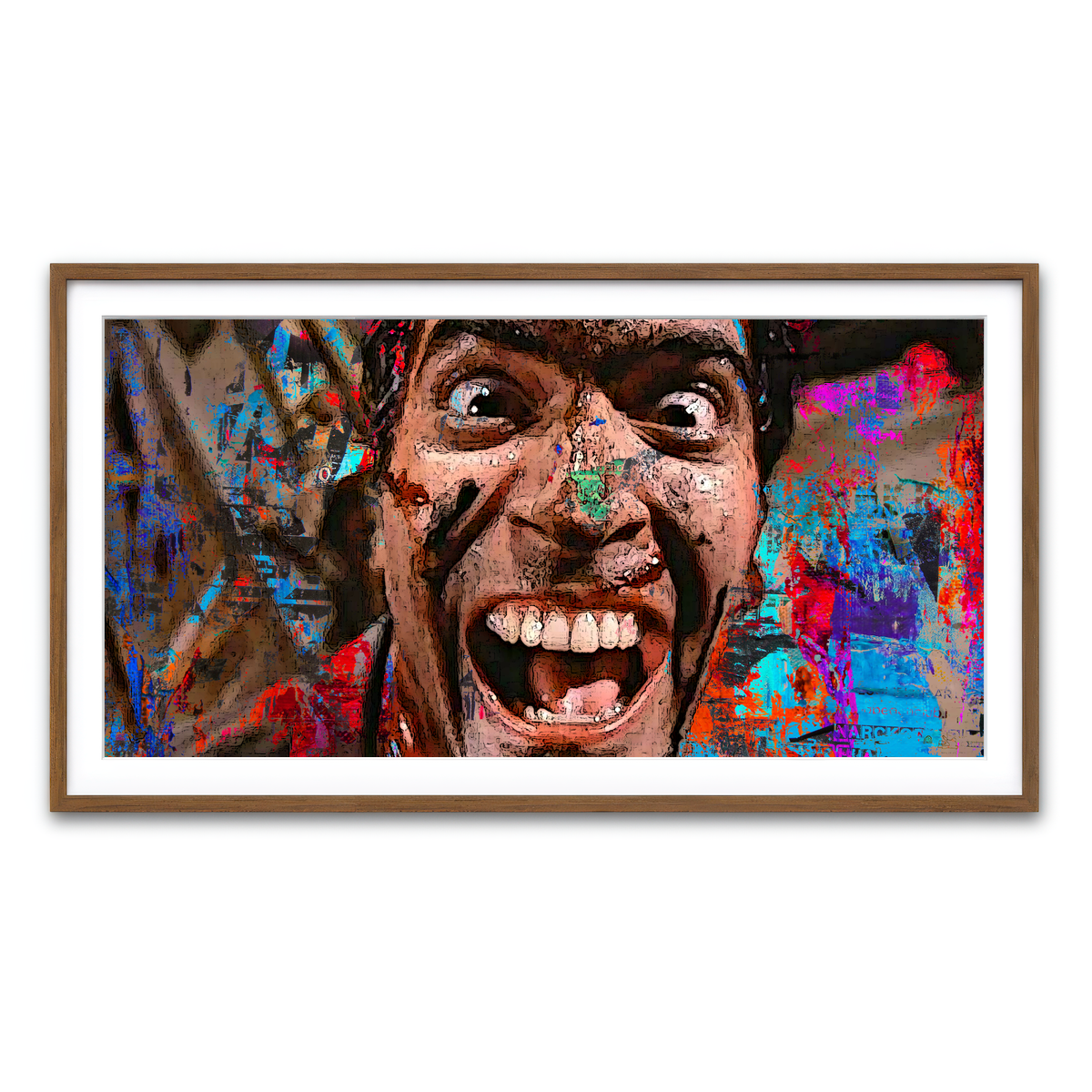 Framed Print 2x1 Walnut