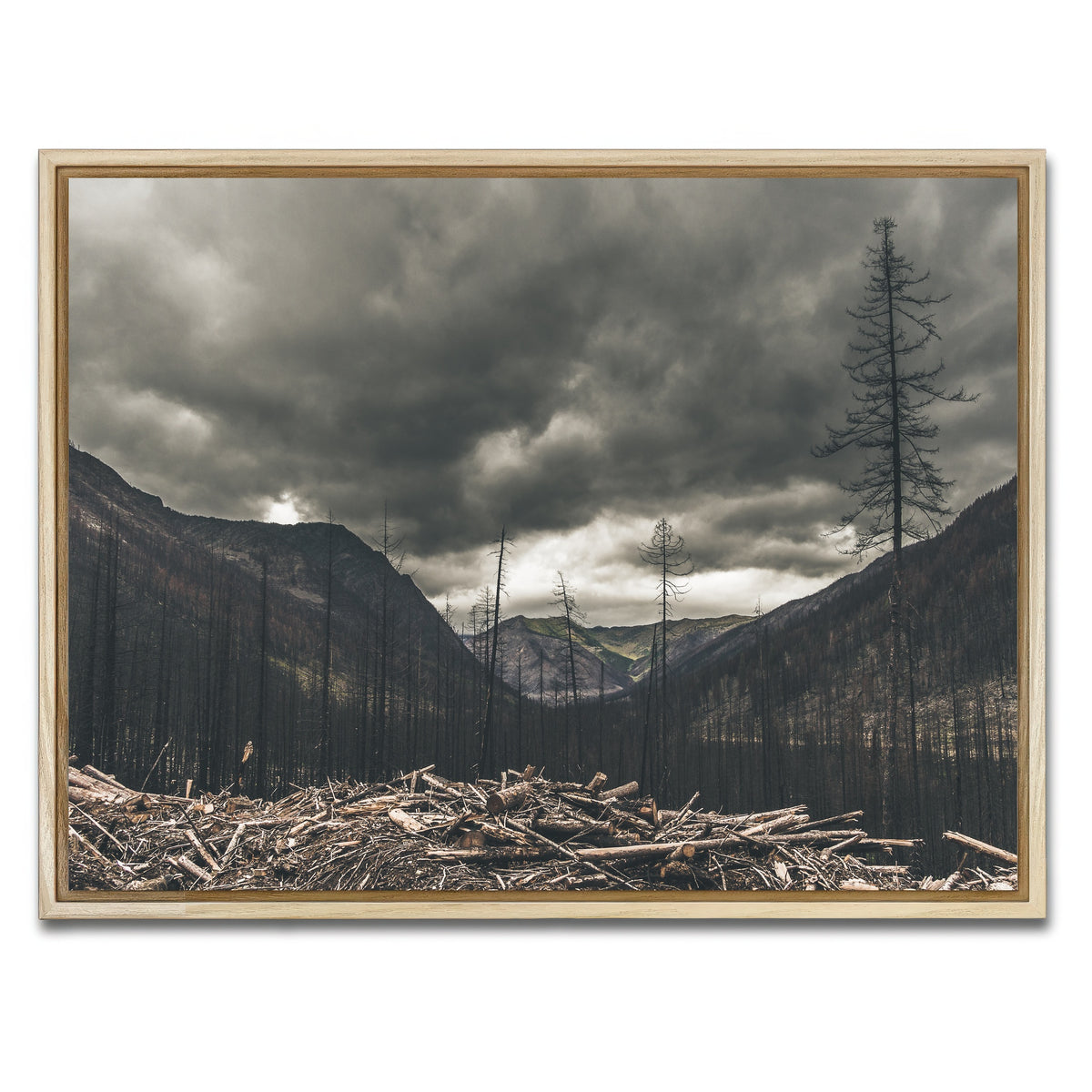 AUTO-MOCKUP WHITE | Ash and Clouds | 1 Piece | Natural Framed Canvas | group=4x3