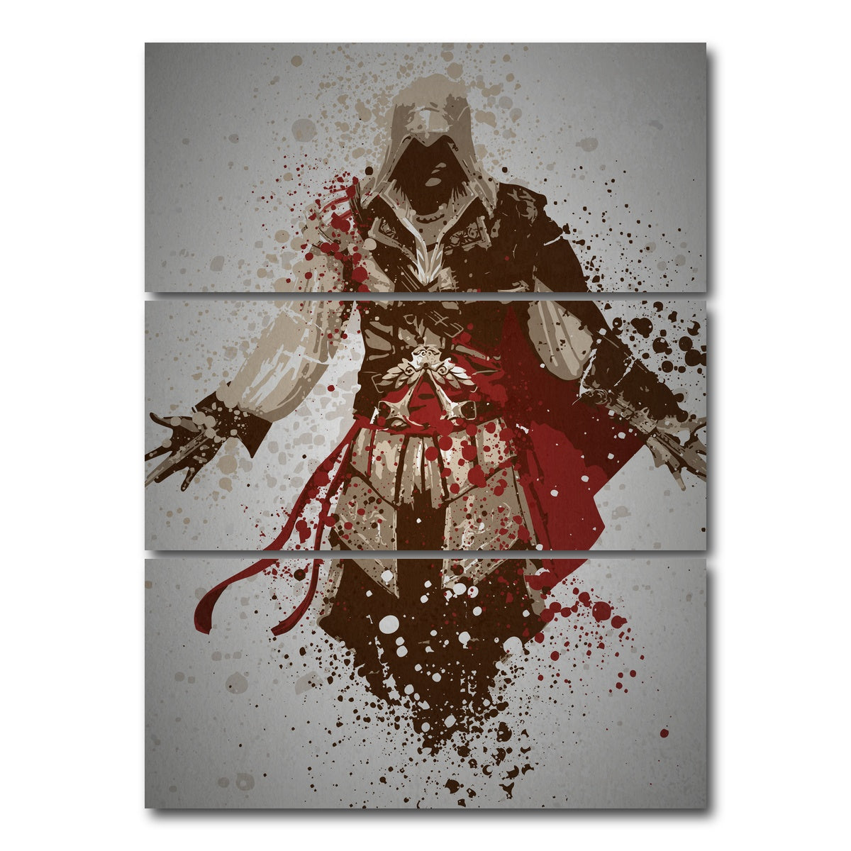 AUTO-MOCKUP WHITE | Assassin | 3 Piece | Gallery Wrap Canvas | group=8x18_stacked