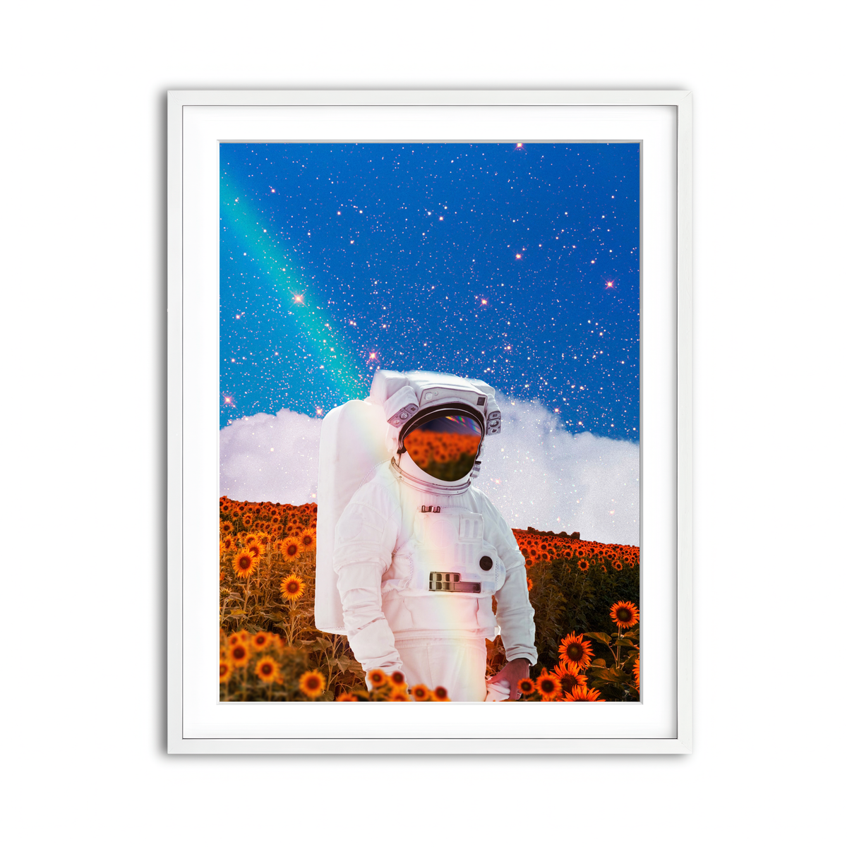 Framed Print 3x4 White