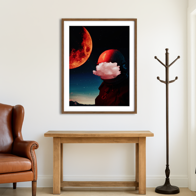 AUTO-MOCKUP ROOM | Astro Face Wall Art