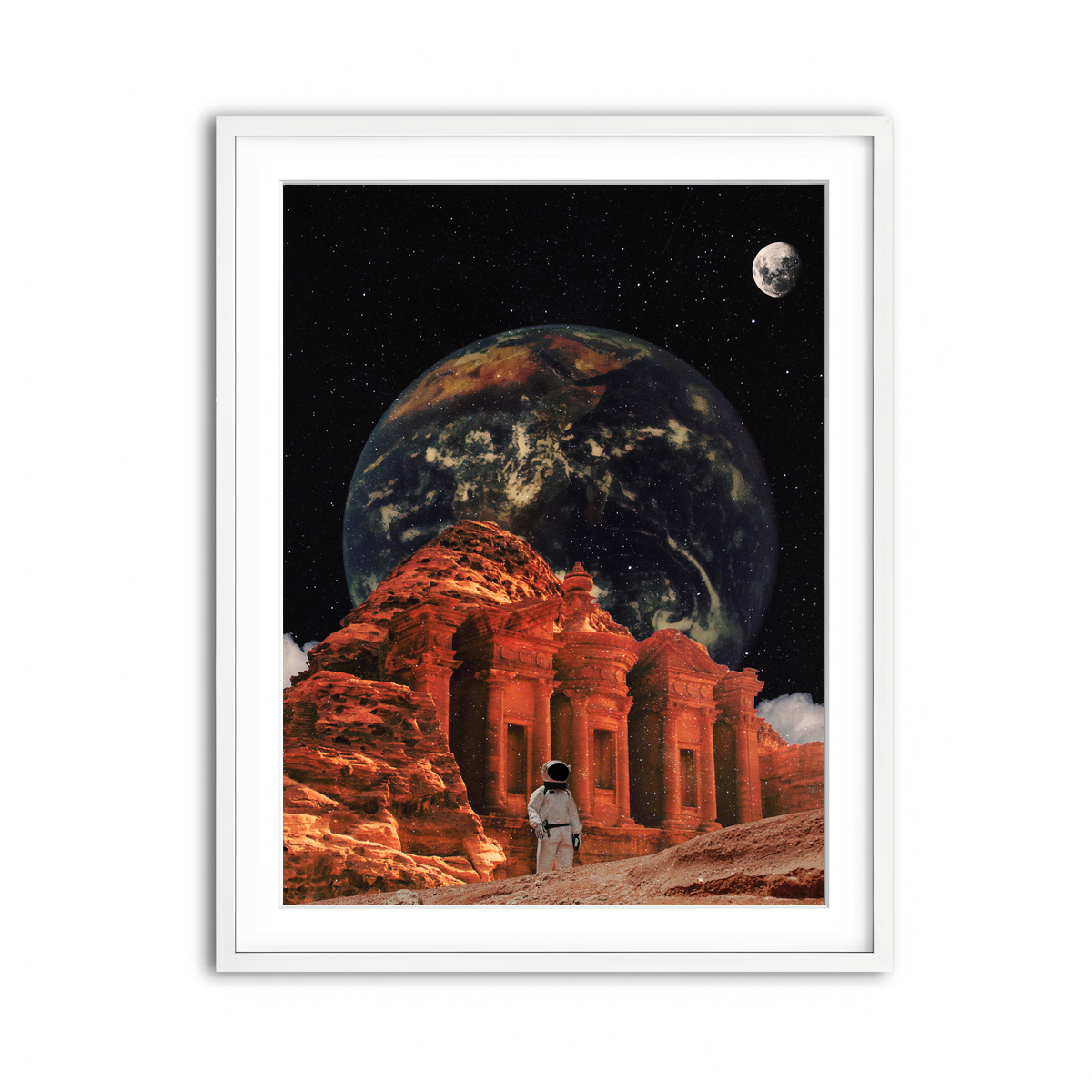Framed Print 3x4 White