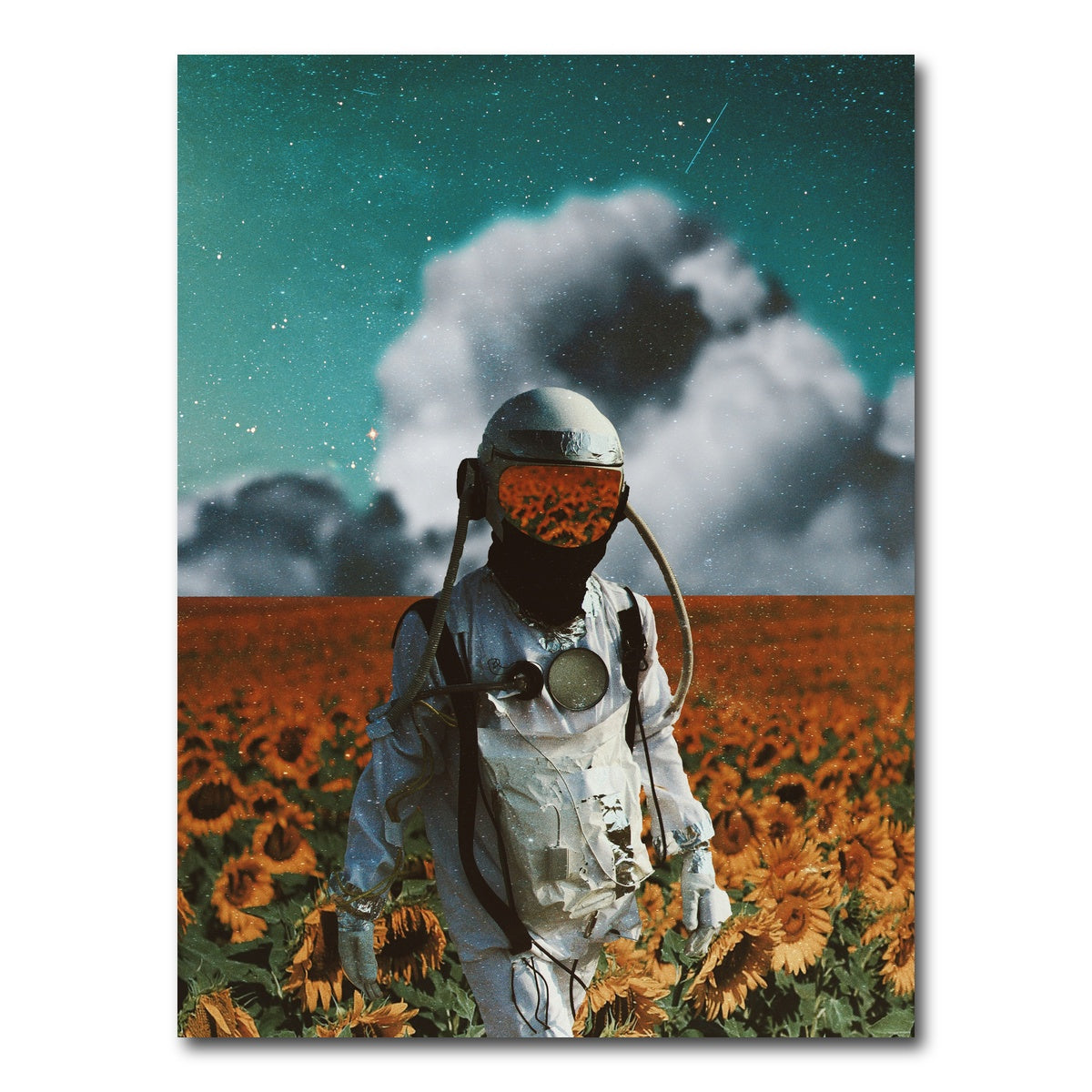 AUTO-MOCKUP WHITE | Astro Sun Flower | 1 Piece | Gallery Wrap Canvas | group=3x4