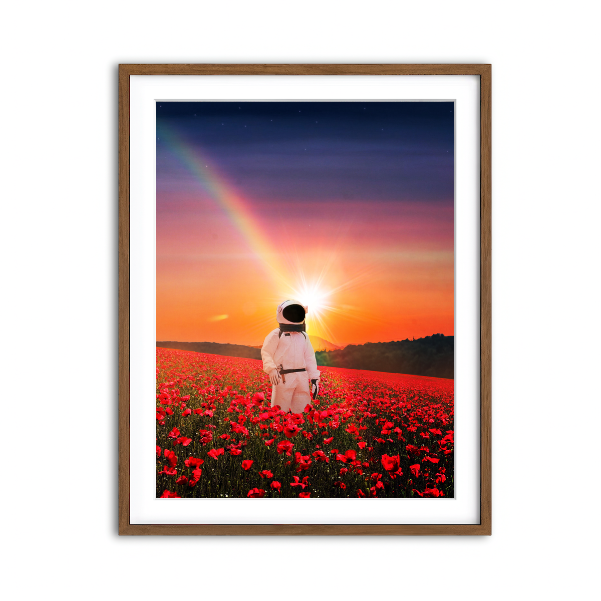 Framed Print 3x4 Walnut