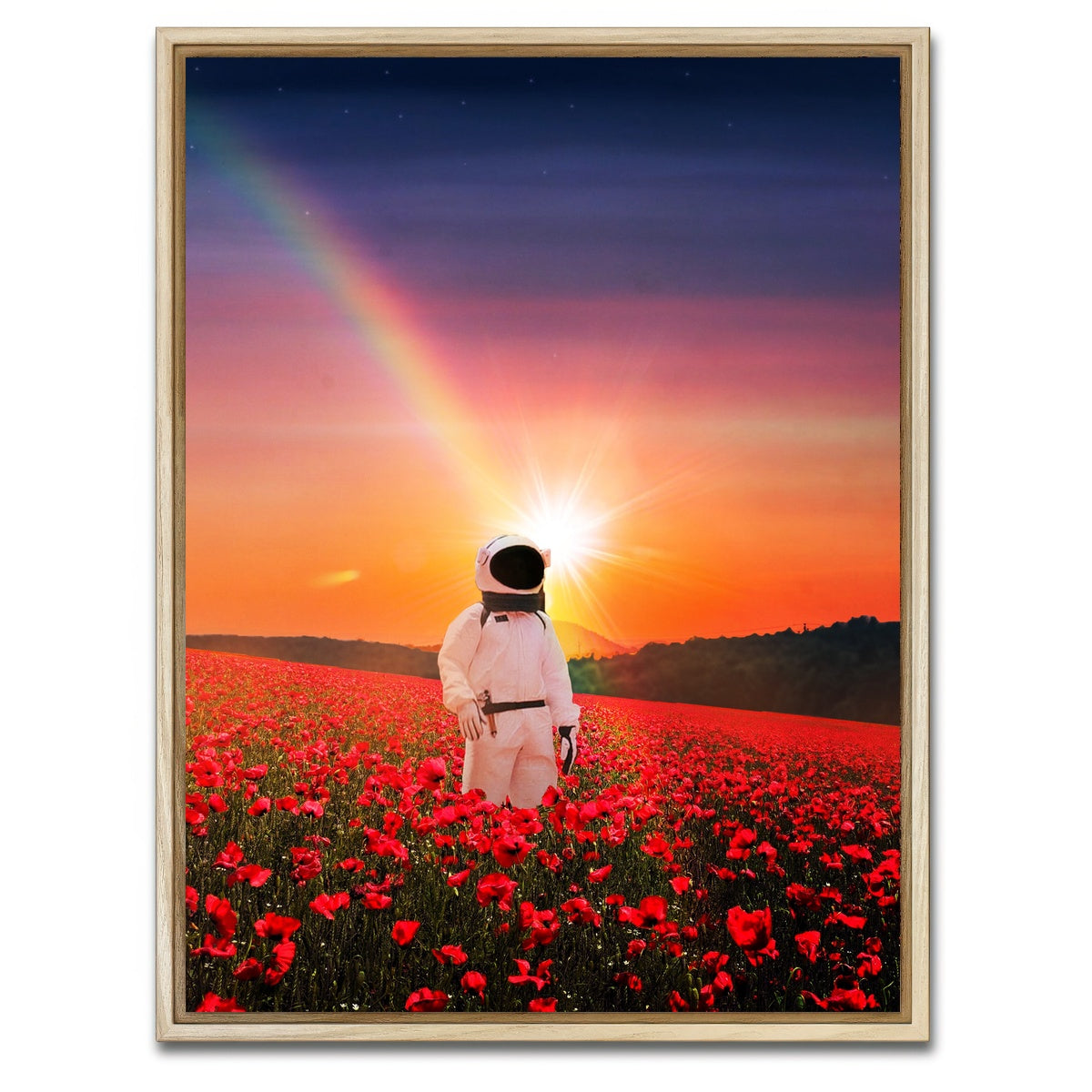 AUTO-MOCKUP WHITE | Astro Sunset | 1 Piece | Natural Framed Canvas | group=3x4