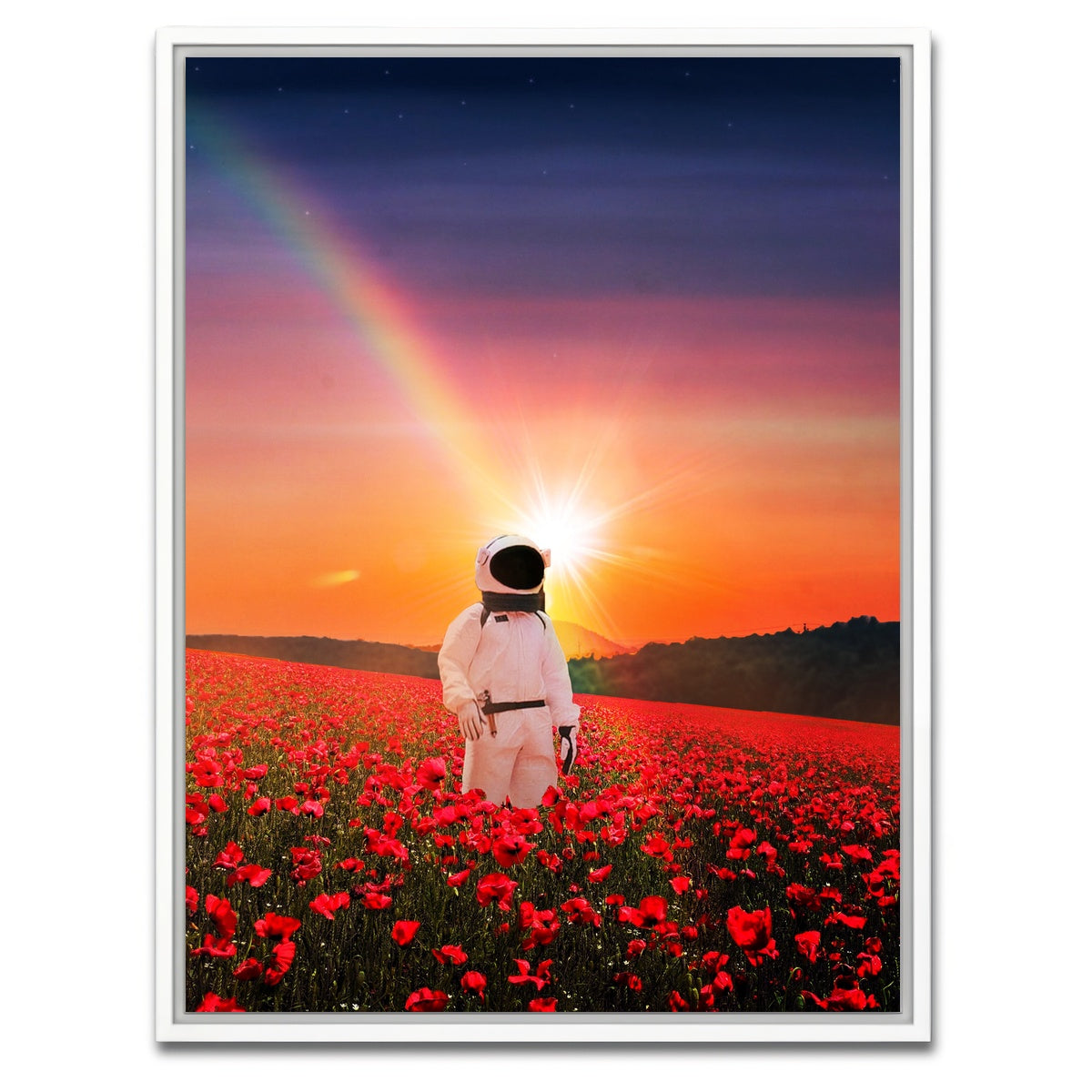 AUTO-MOCKUP WHITE | Astro Sunset | 1 Piece | White Framed Canvas | group=3x4