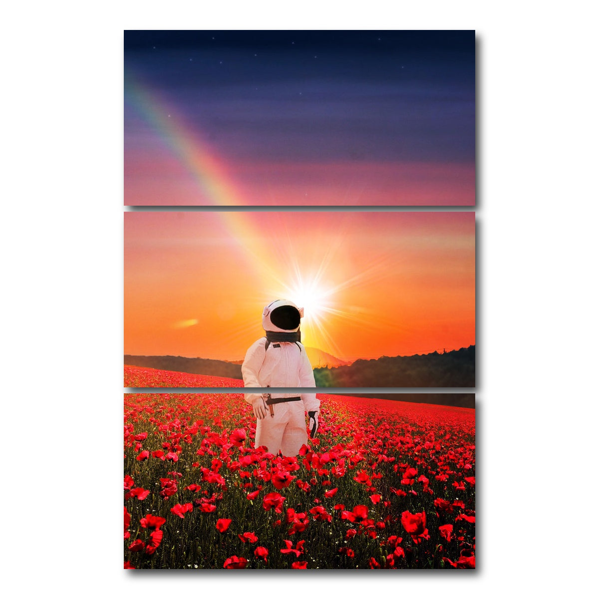 AUTO-MOCKUP WHITE | Astro Sunset | 3 Piece | Gallery Wrap Canvas | group=12x24_stacked