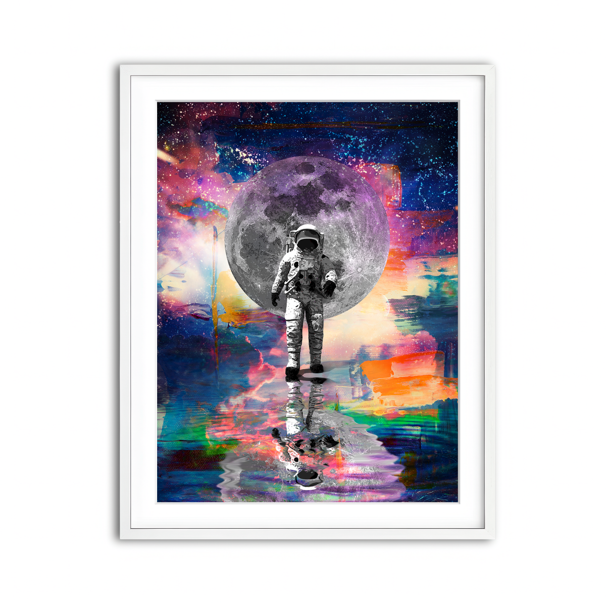 Framed Print 3x4 White