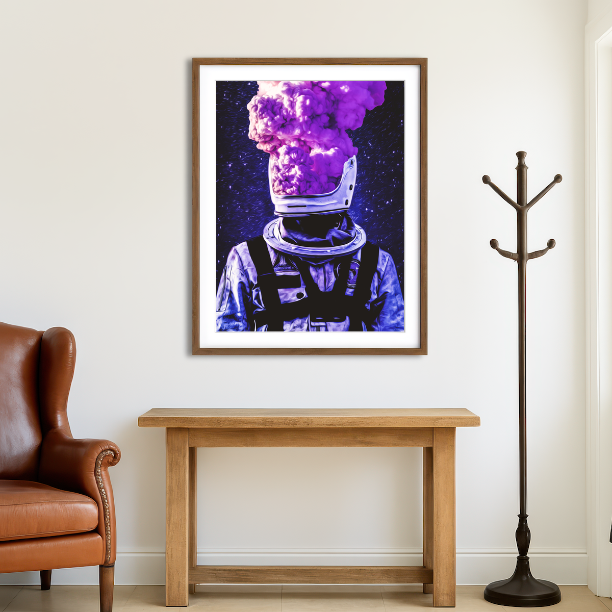 AUTO-MOCKUP ROOM | Astronaut Haze Wall Art