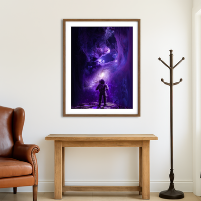 AUTO-MOCKUP ROOM | Astronaut Lost in Space Wall Art
