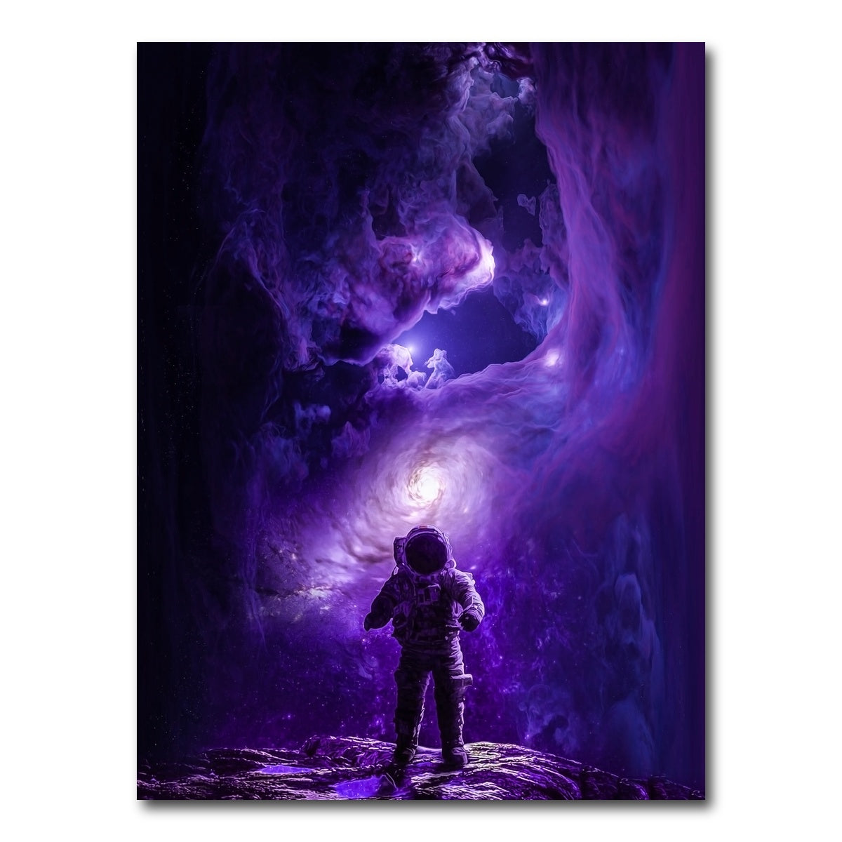 AUTO-MOCKUP WHITE | Astronaut Lost in Space | 1 Piece | Gallery Wrap Canvas | group=3x4