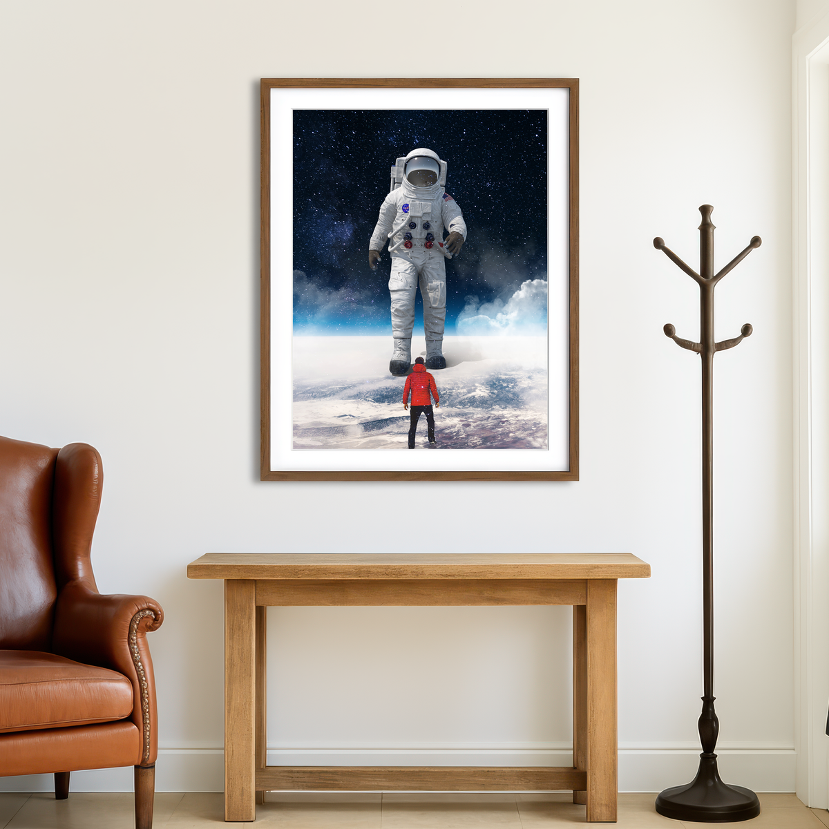 AUTO-MOCKUP ROOM | Astronaut Feet Canvas Art Wall Art