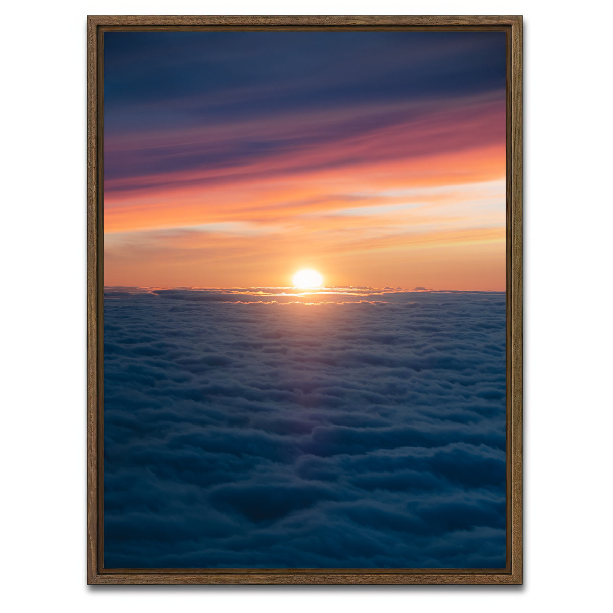 AUTO-MOCKUP WHITE | At the Horizon | 1 Piece | Walnut Framed Canvas | group=3x4